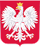 Zdjęcie przedstawia Herb Polski, biały ogrzeł na czerwonym tle.